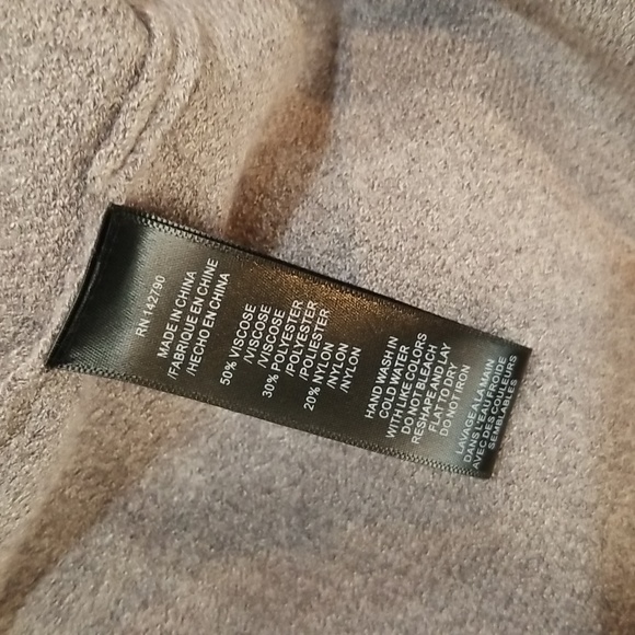 Max Sport Women Maxi Open Front Cardigan  Size L Gray Heather Abalone - Picture 6 of 12